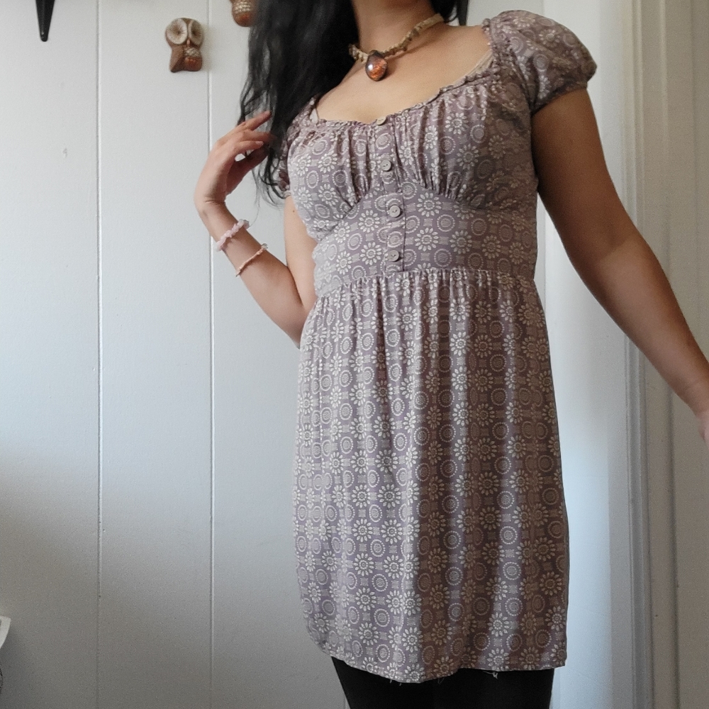 Floral Mandala Print Dress